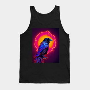 Raven Halloween Neon Tank Top